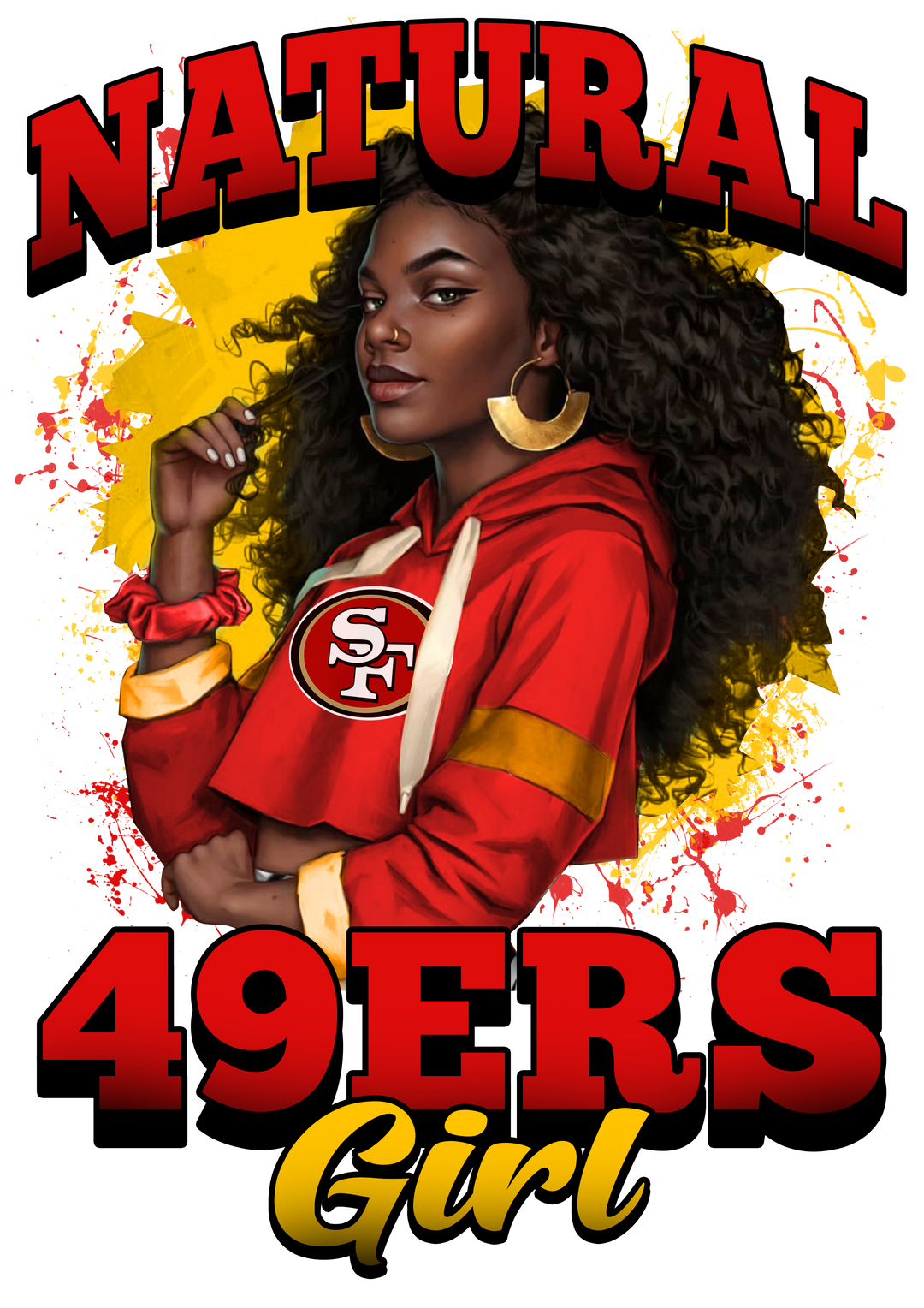 49er Girl Stickers for Sale