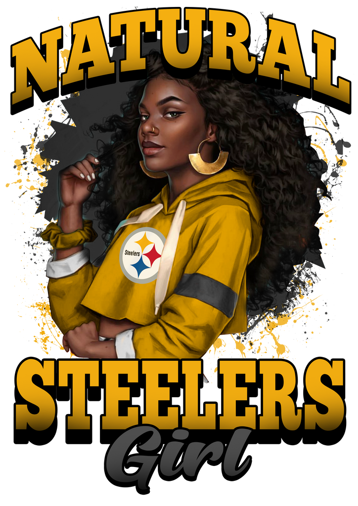 Pittsburgh Steelers Natural Steelers Girls Shirt - Freedomdesign